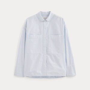 Everlane The Boxy Oxford Pinstripe
